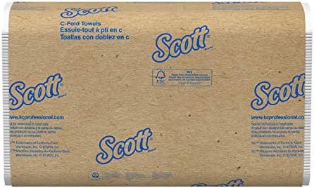 מגבות נייר יד של סקוט C -Fold - 150 מגבות לכל חבילה [סט של 9]